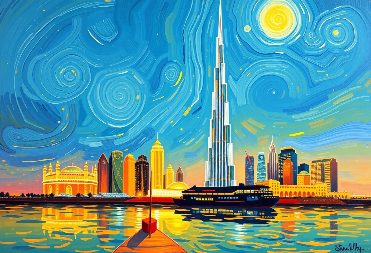 Was wäre, wenn... - Van Gogh Dubai gemalt hätte- Unsere Bilderserie gibt die Antwort
