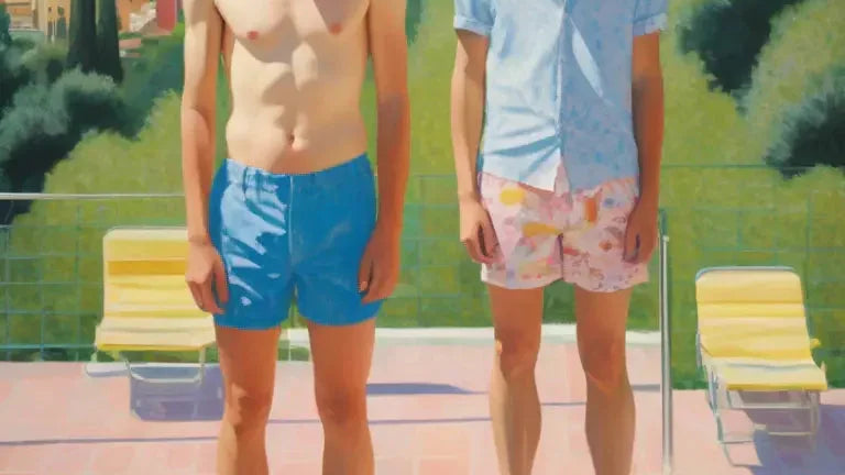 Gay Fine Art: Bilder im Stil und den hinreißenden Pastelltönen von David Hockney