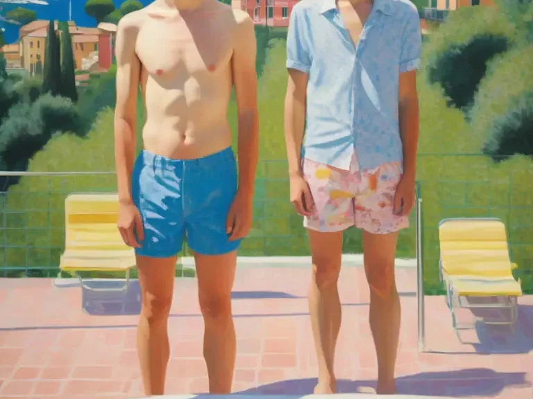Gay Fine Art: Bilder im Stil und den hinreißenden Pastelltönen von David Hockney
