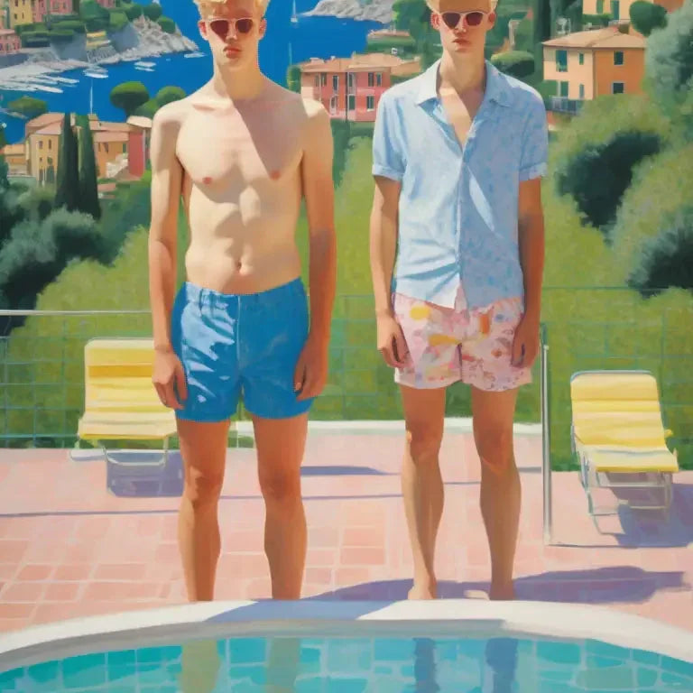 Gay Fine Art: Bilder im Stil und den hinreißenden Pastelltönen von David Hockney