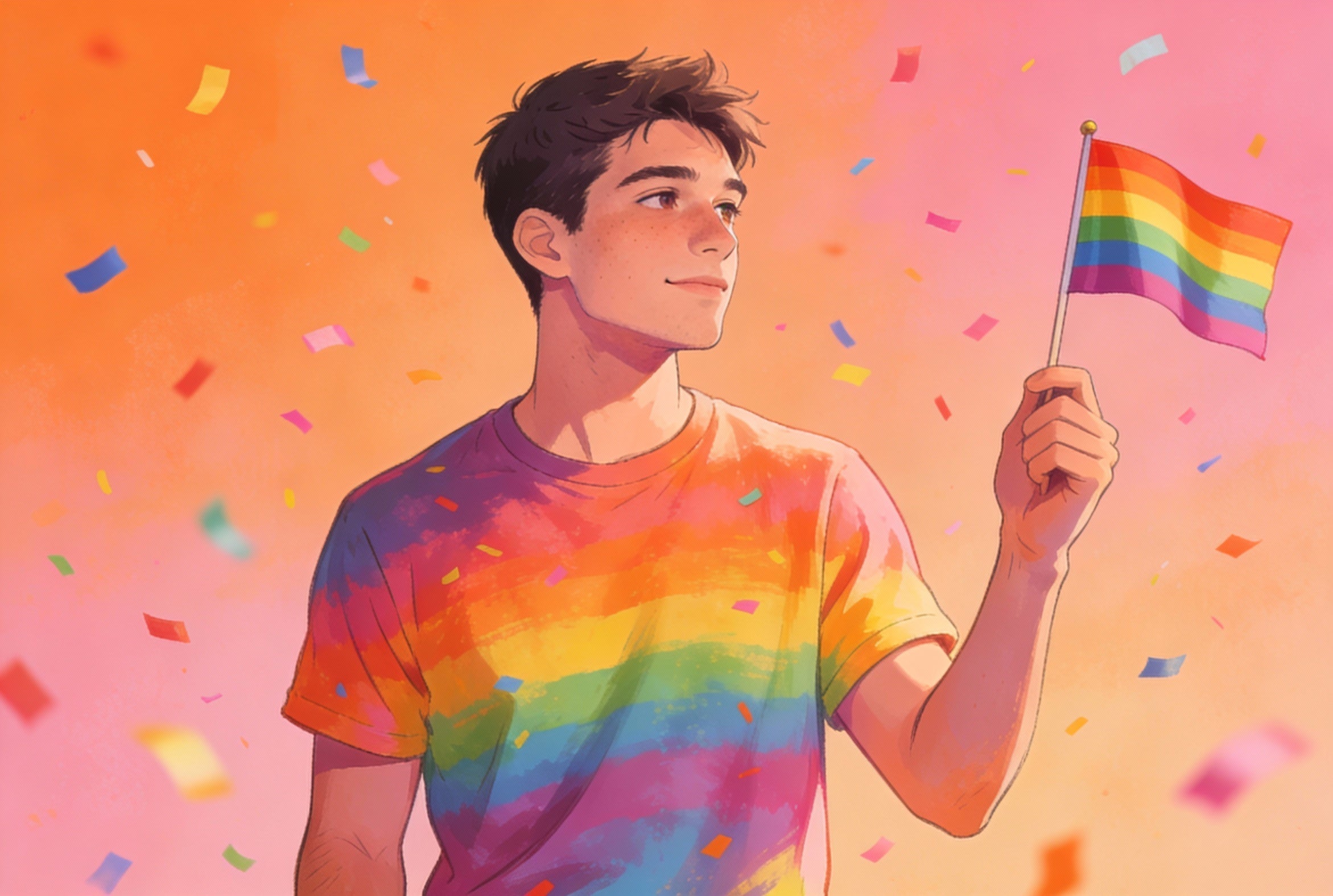 NEU BEI KUNSTWERK BILDER - Pride and Hope - Wandbild für die Schwulenbewegung