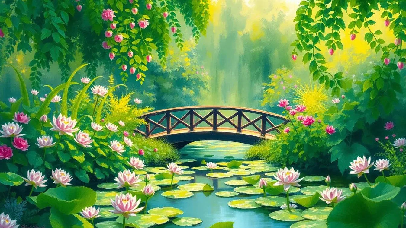 Entdecke die Schönheit von Monets Garten in unserem KUNSTWERK BILDER Shop