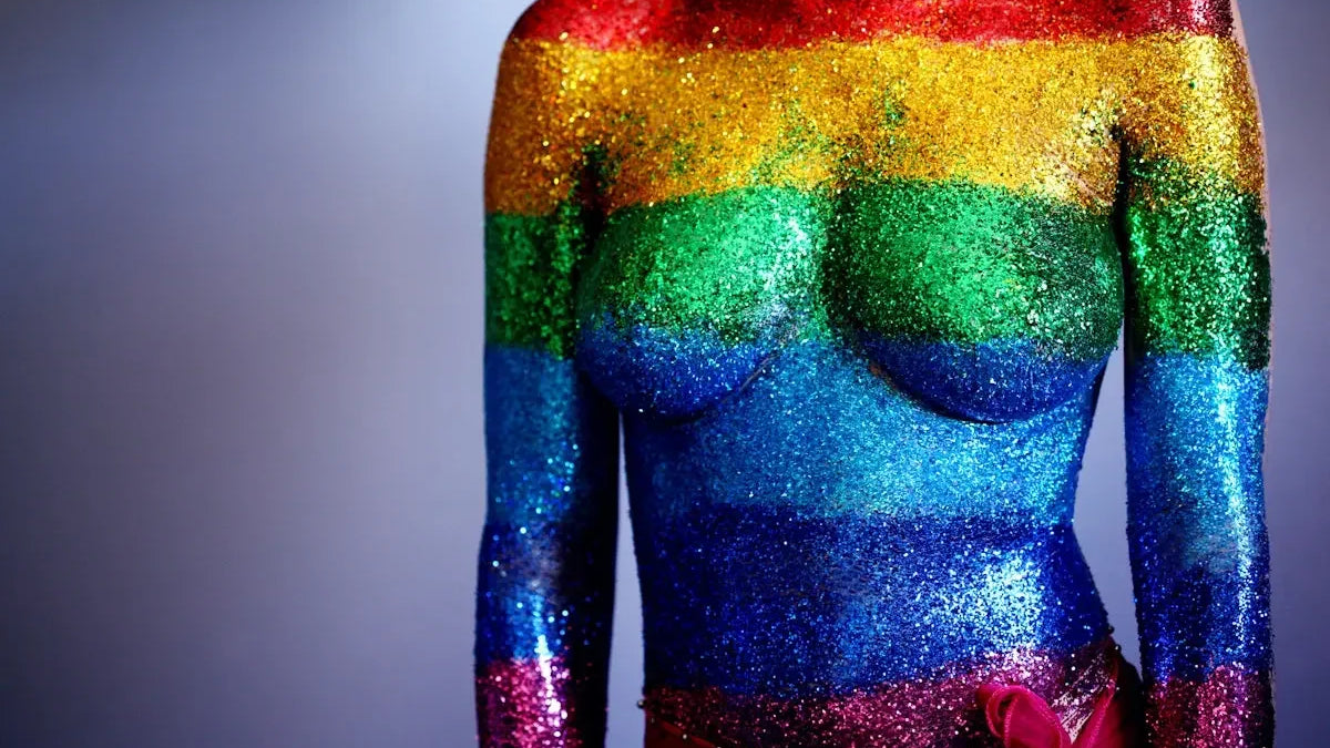 body glitter artwork
