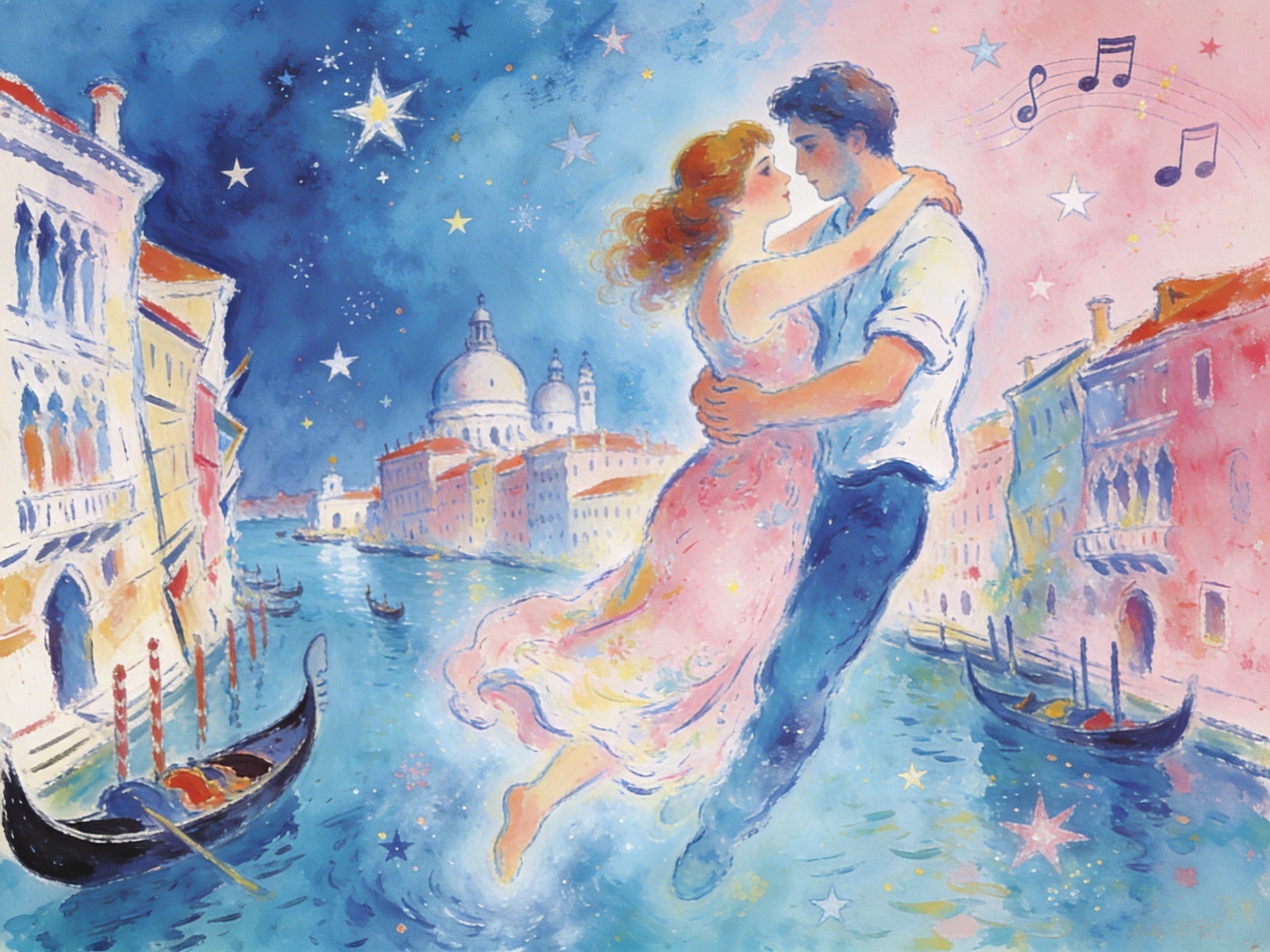 Liebe in... Traumhafte Liebesphantasien mit der Handschrift von Chagall bei KUNSTWERK BILDER