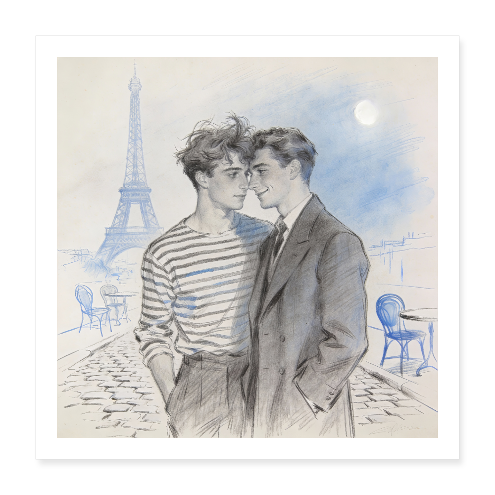 Poster 40x40 cm - Weiß