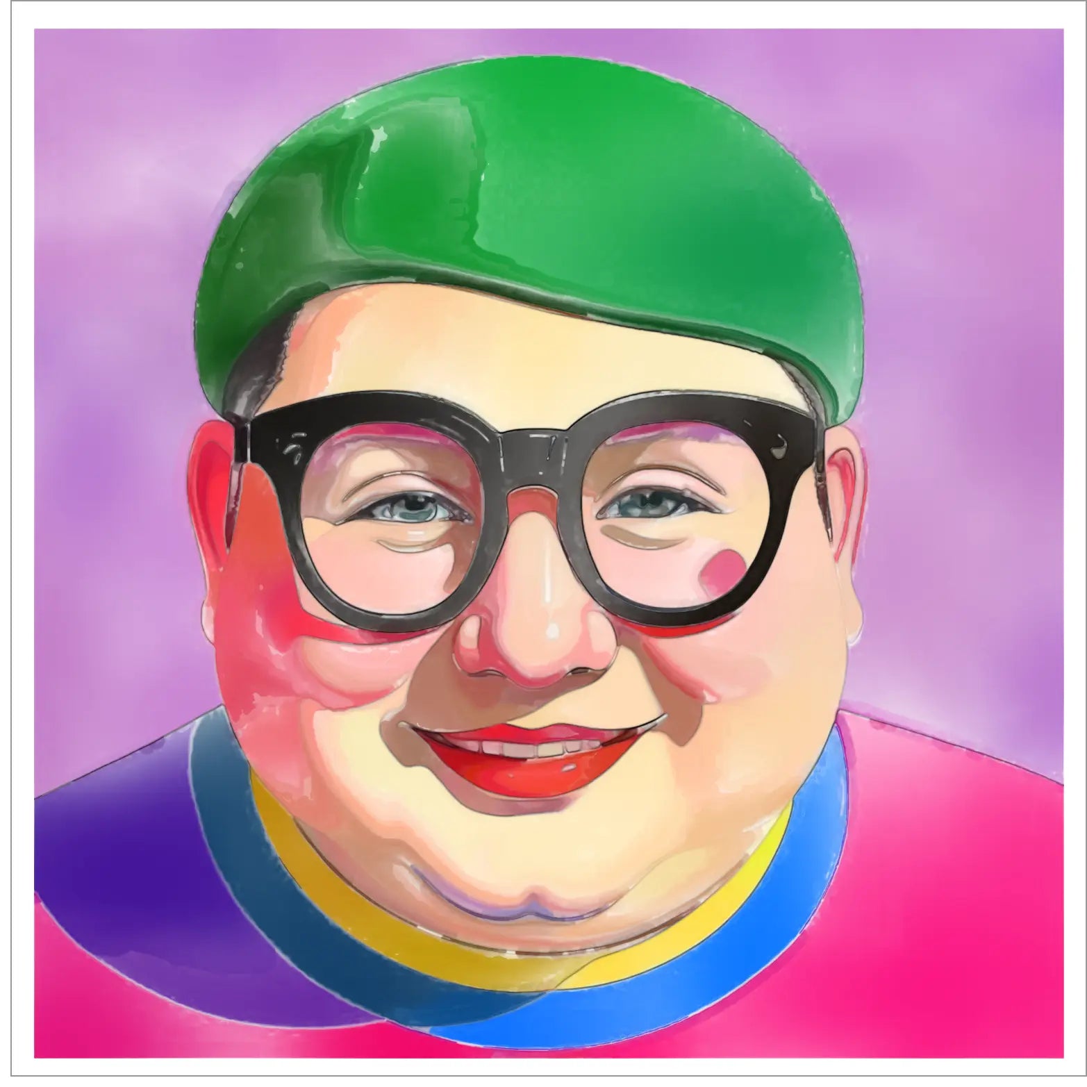 Happy Chubby Pride - Pop-Art Portrait | Kunstwerk Bilder KUNSTWERK BILDER