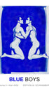 Blue Boys #3 Poster - Premium Gay Love Art Aquarell-Stil KUNSTWERK BILDER
