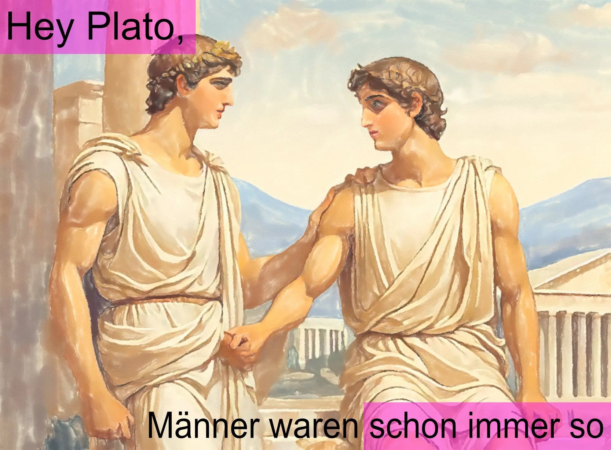 Plato - Männer waren schon immer so | Griechische Knabenliebe | Kunstwerk Bilder KUNSTWERK BILDER
