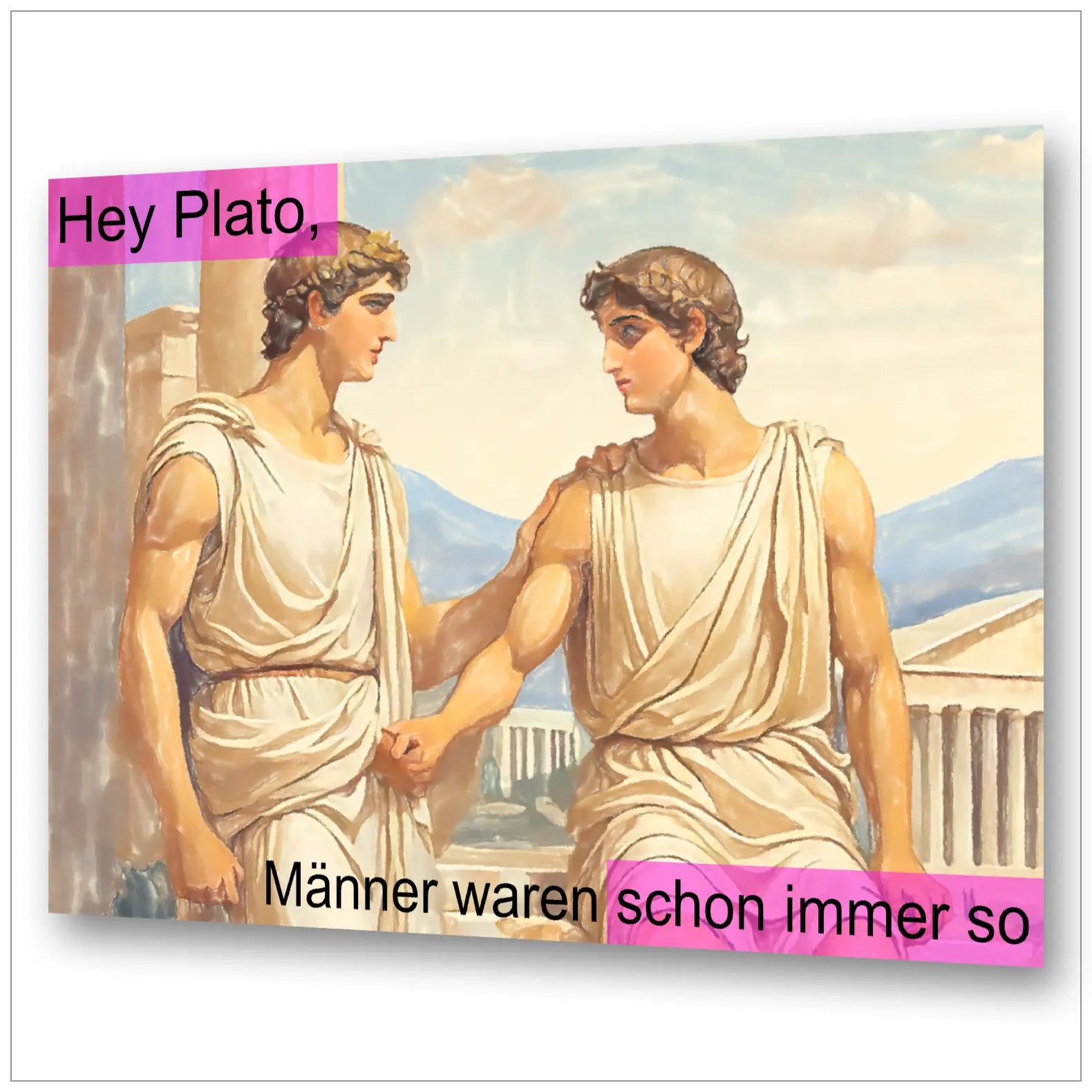 Plato - Männer waren schon immer so | Griechische Knabenliebe | Kunstwerk Bilder KUNSTWERK BILDER