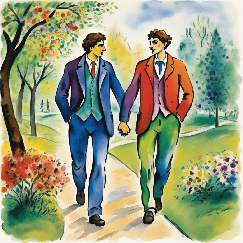 Passeggiata mano nella mano - Arte gay