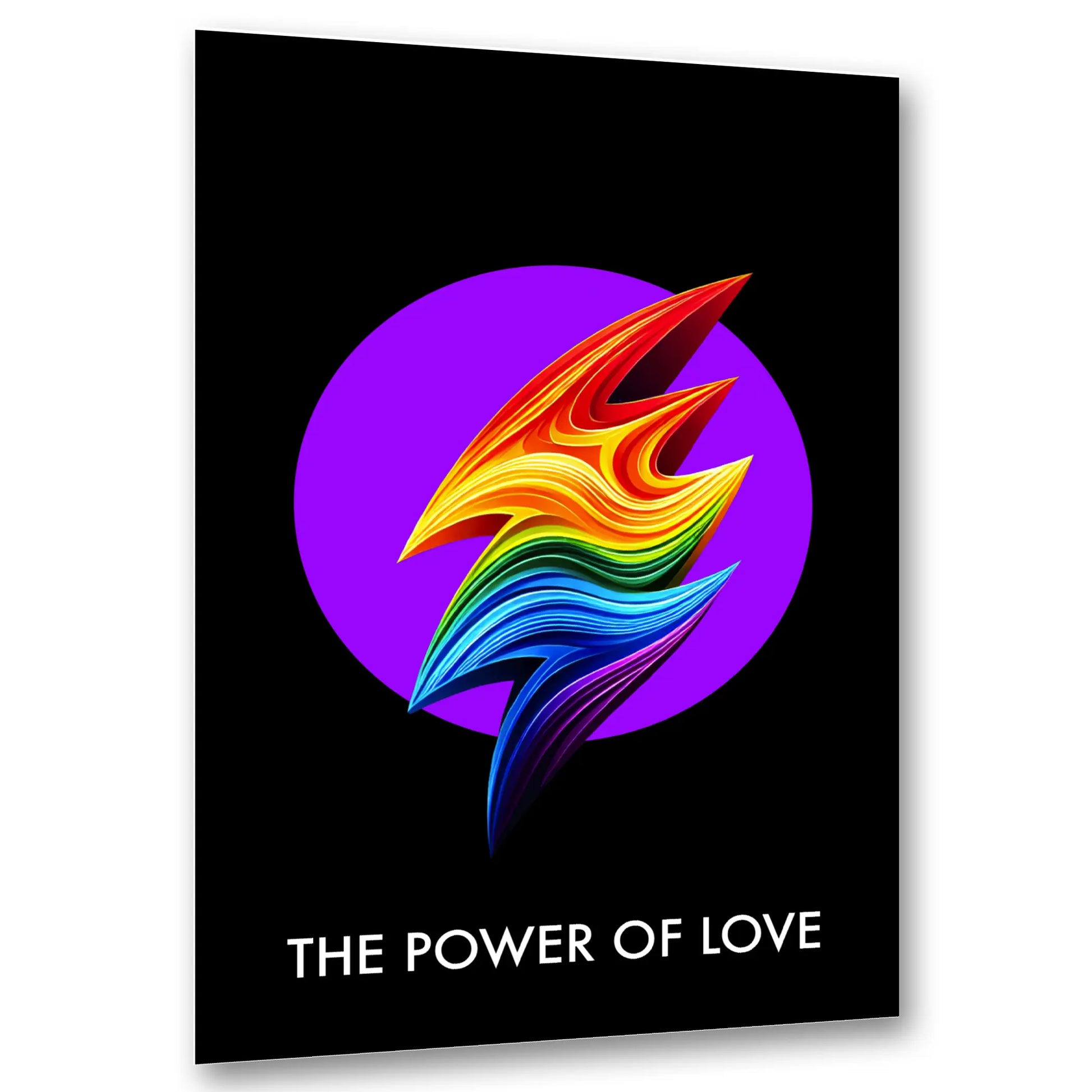 The Power of Love Poster - Rainbow Flamme Gay Pride Kunst | Kunstwerk Bilder KUNSTWERK BILDER