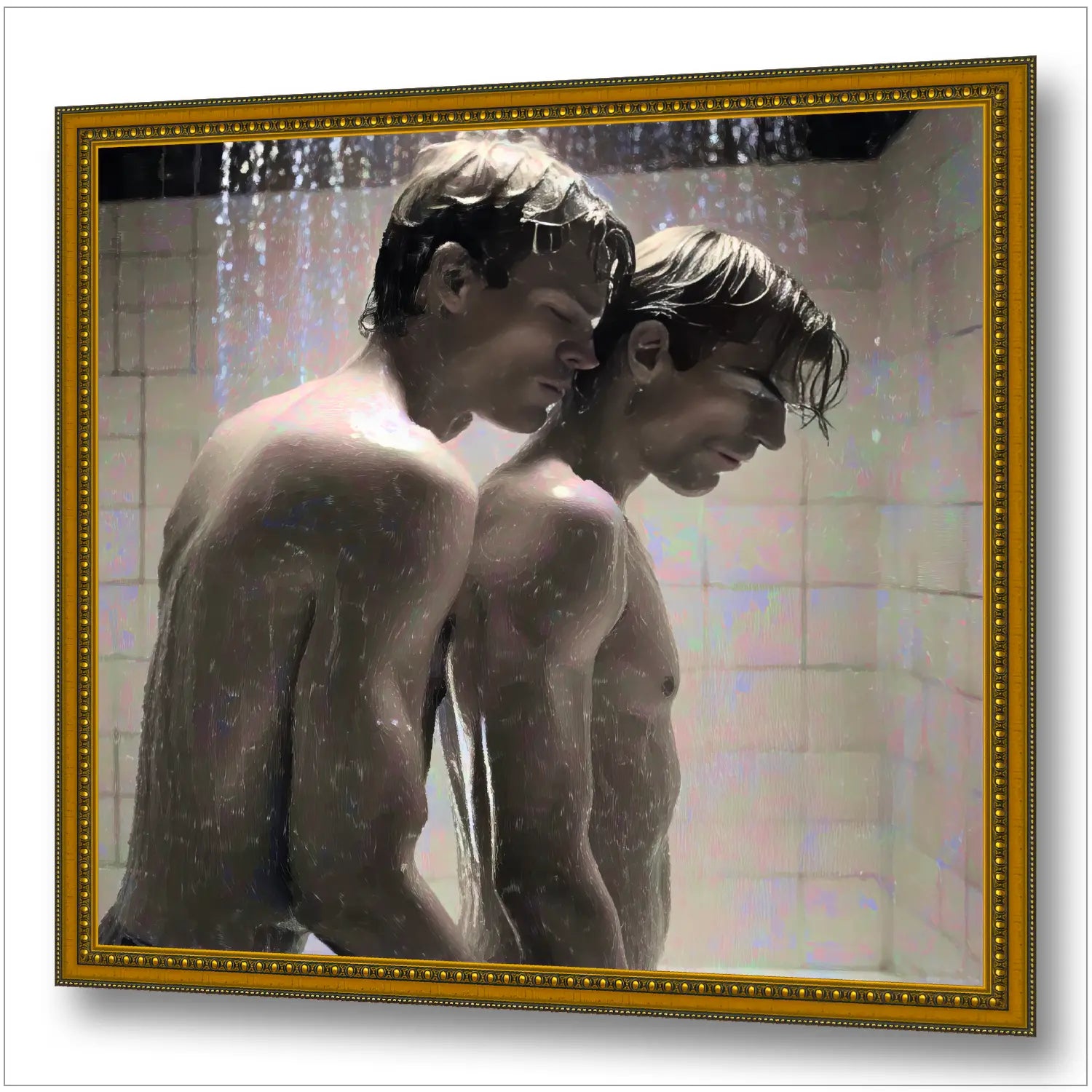 Unter der Dusche - Stille Zweisamkeit | Kunstwerk Bilder KUNSTWERK BILDER