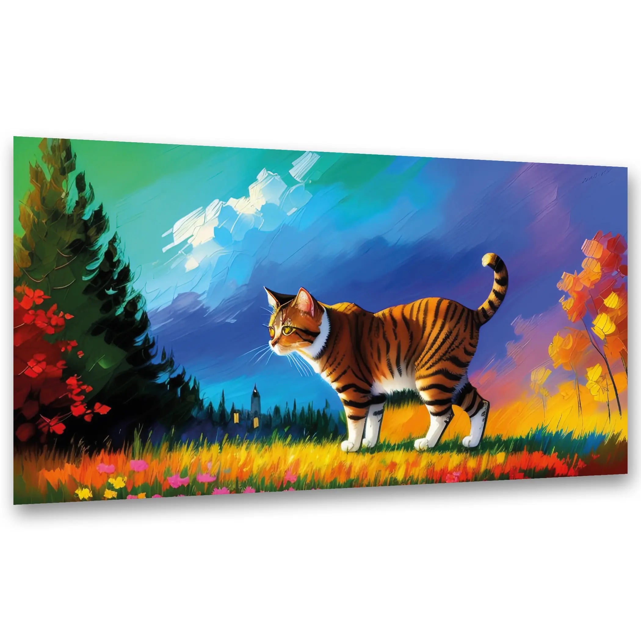 Katze im Herbstmärchen KUNSTWERK BILDER