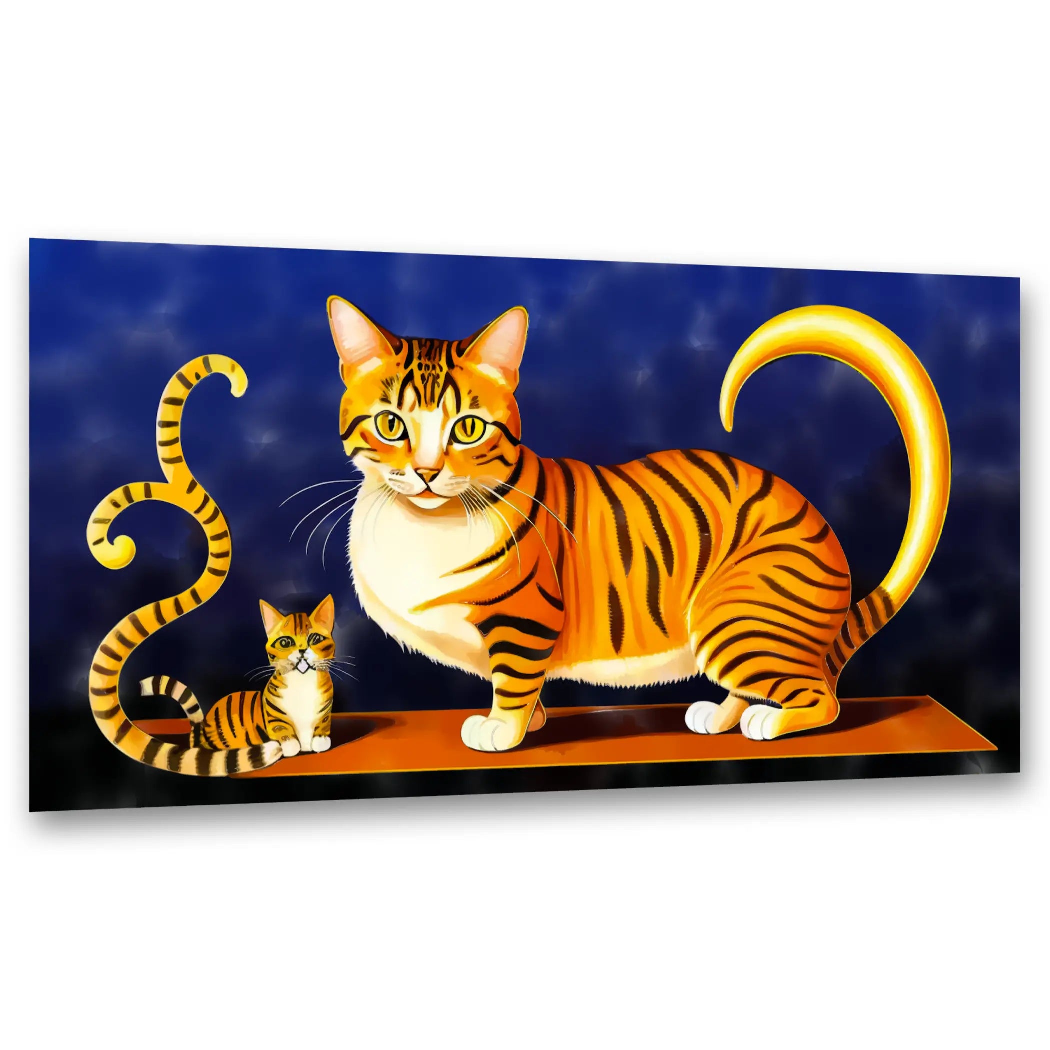 Surreale Tiger-Katzen - Magischer Realismus KUNSTWERK BILDER