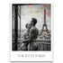 Nackt in Paris Poster - Gay Love Kunstfotografie Eiffelturm | Kunstwerk Bilder KUNSTWERK BILDER