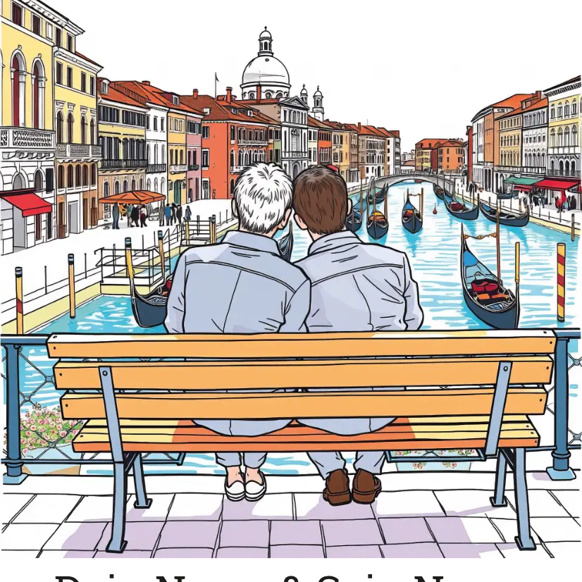 Venedig Liebe - Personalisierbare Gay Love Kunst-Tasse | Kunstwerk Bilder KUNSTWERK BILDER