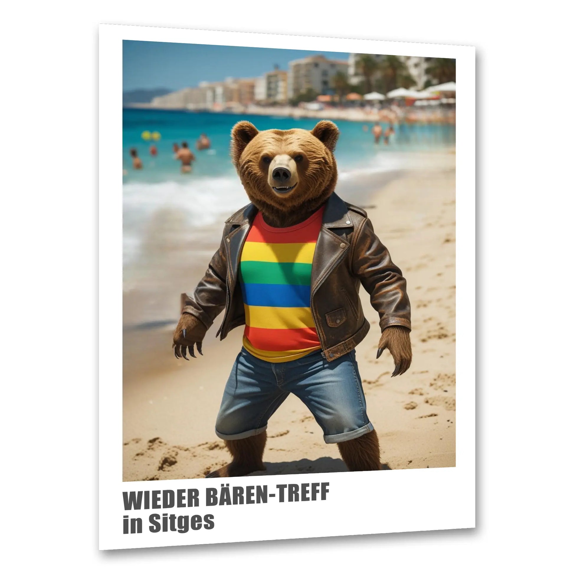 Wieder Bären-Treff in Sitges Poster - Gay Pride Kunstdruck | Kunstwerk Bilder KUNSTWERK BILDER