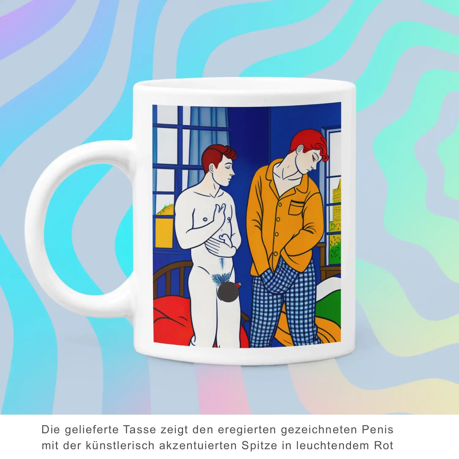 Morgen zu zweit - Gay Love Tasse | Kunstwerk Bilder KUNSTWERK BILDER
