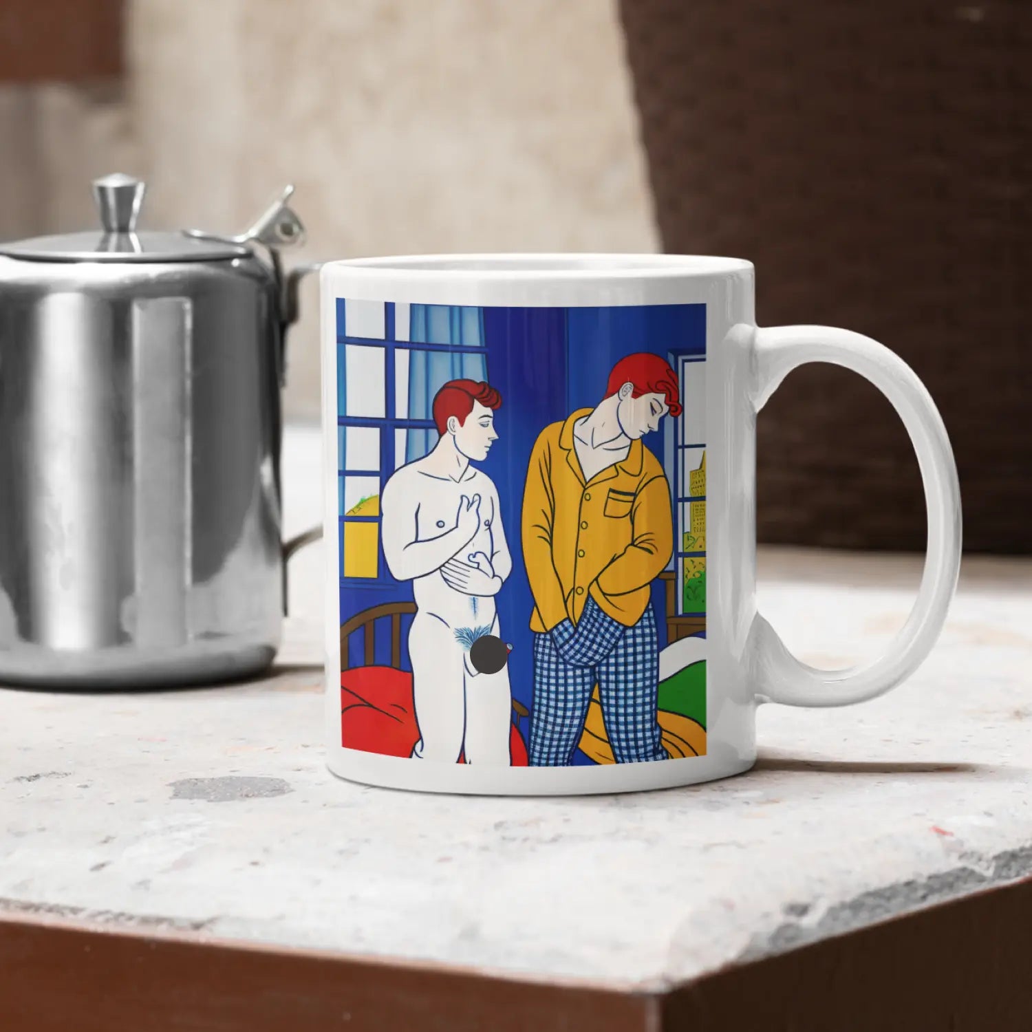Morgen zu zweit - Gay Love Tasse | Kunstwerk Bilder KUNSTWERK BILDER