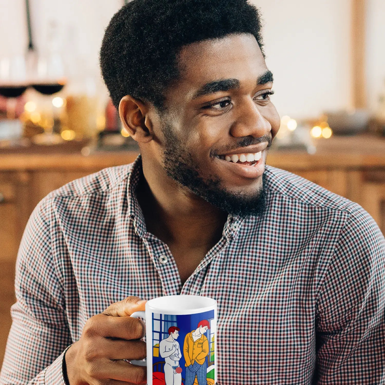 Morgen zu zweit - Gay Love Tasse | Kunstwerk Bilder KUNSTWERK BILDER