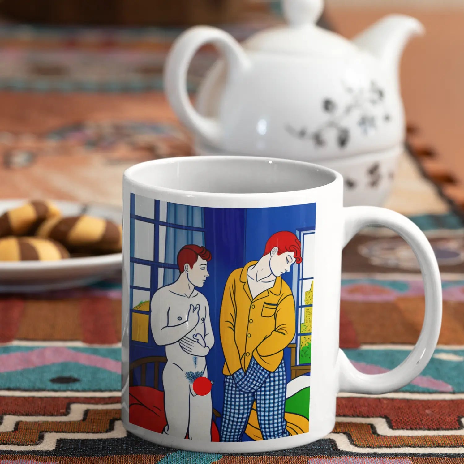 Morgen zu zweit - Gay Love Tasse | Kunstwerk Bilder KUNSTWERK BILDER