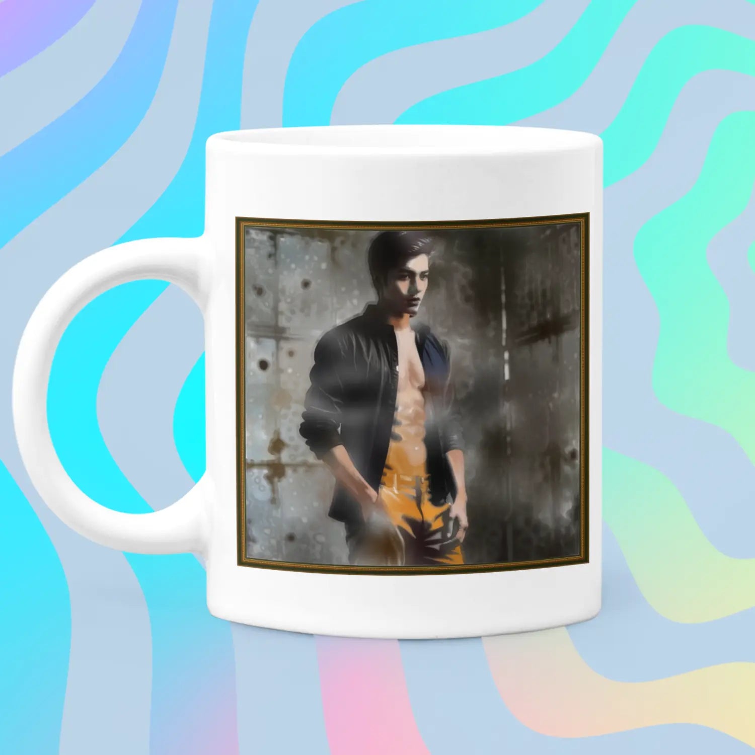 Offenes Hemd - Maskuline Gay Art Tasse | Kunstwerk Bilder KUNSTWERK BILDER