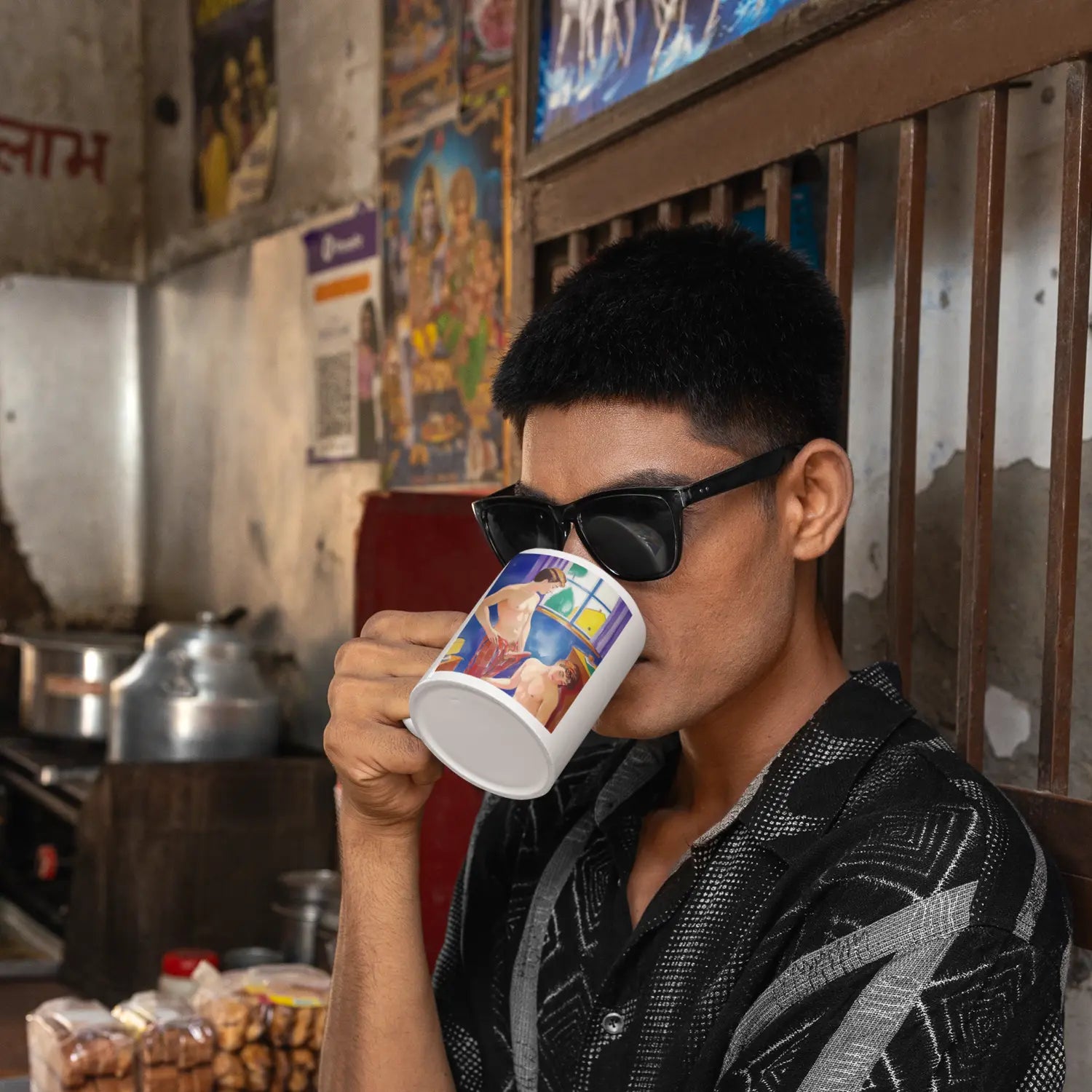 Intime Momente - Gay Love Kunst-Tasse | Kunstwerk Bilder KUNSTWERK BILDER