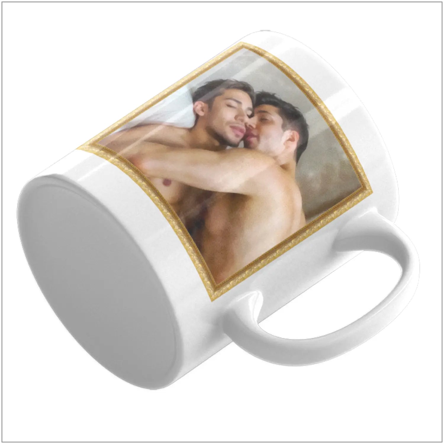 Zärtliche Umarmung - Gay Love Tasse | Kunstwerk Bilder KUNSTWERK BILDER