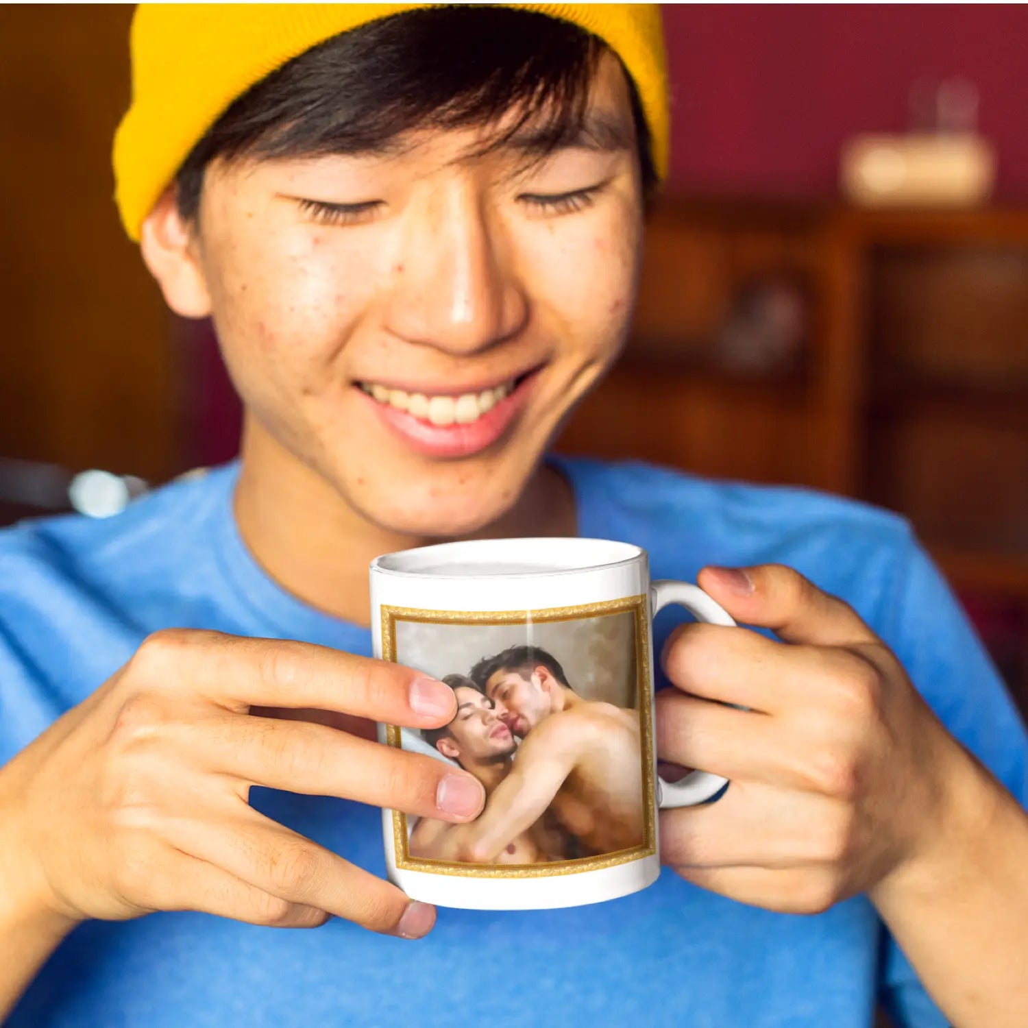 Zärtliche Umarmung - Gay Love Tasse | Kunstwerk Bilder KUNSTWERK BILDER