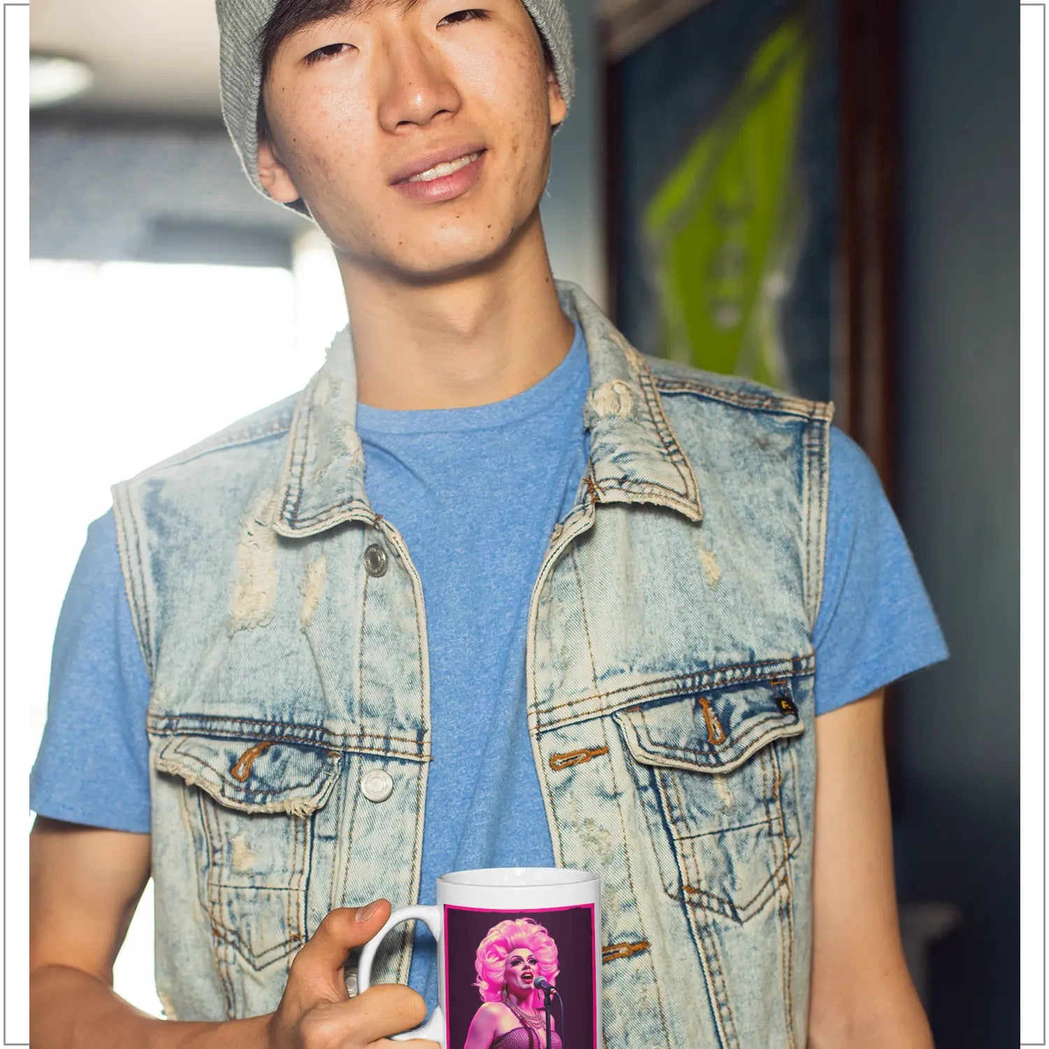 Glamour & Pride - Drag Queen Kunst-Tasse | Kunstwerk Bilder KUNSTWERK BILDER