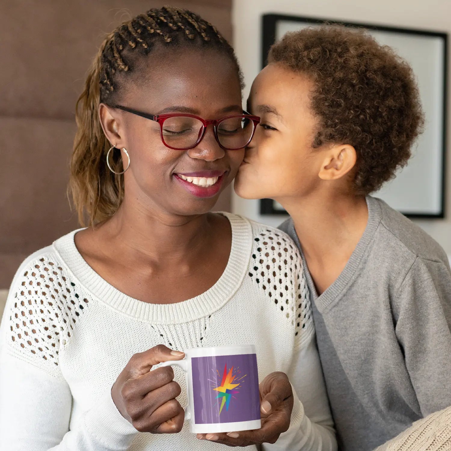 Pride Stern - Regenbogen Tasse | Kunstwerk Bilder KUNSTWERK BILDER