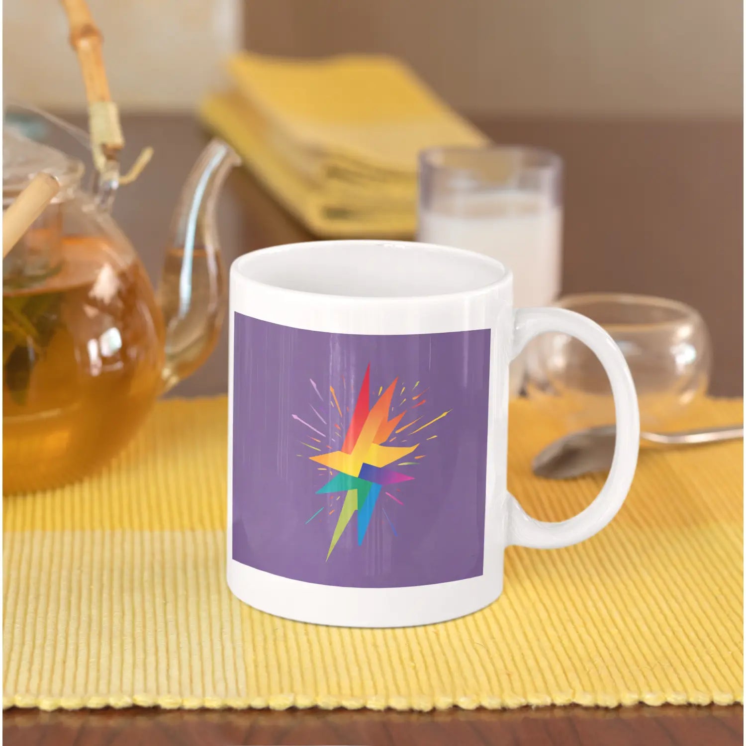 Pride Stern - Regenbogen Tasse | Kunstwerk Bilder KUNSTWERK BILDER