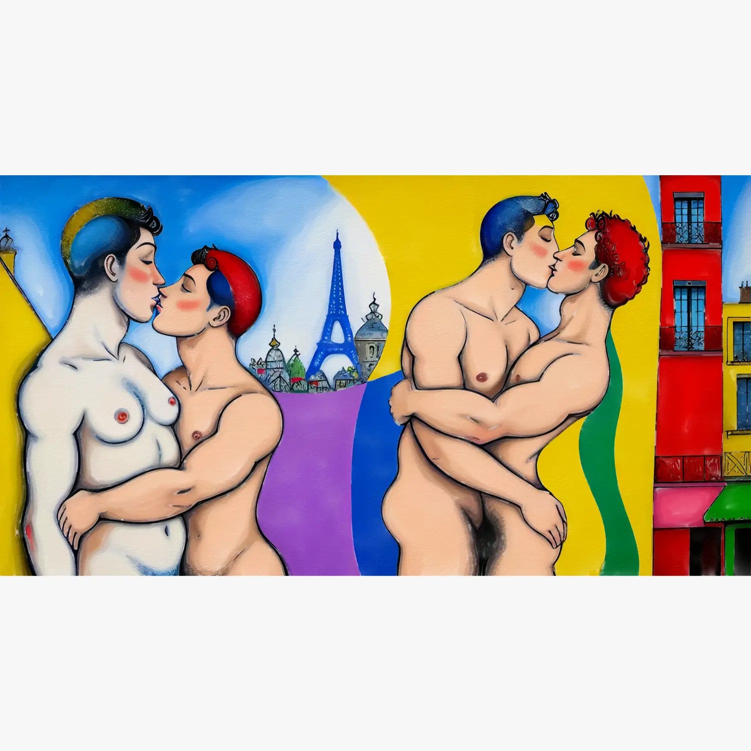 Liebe in Paris - Gay Art Tasse | Kunstwerk Bilder KUNSTWERK BILDER