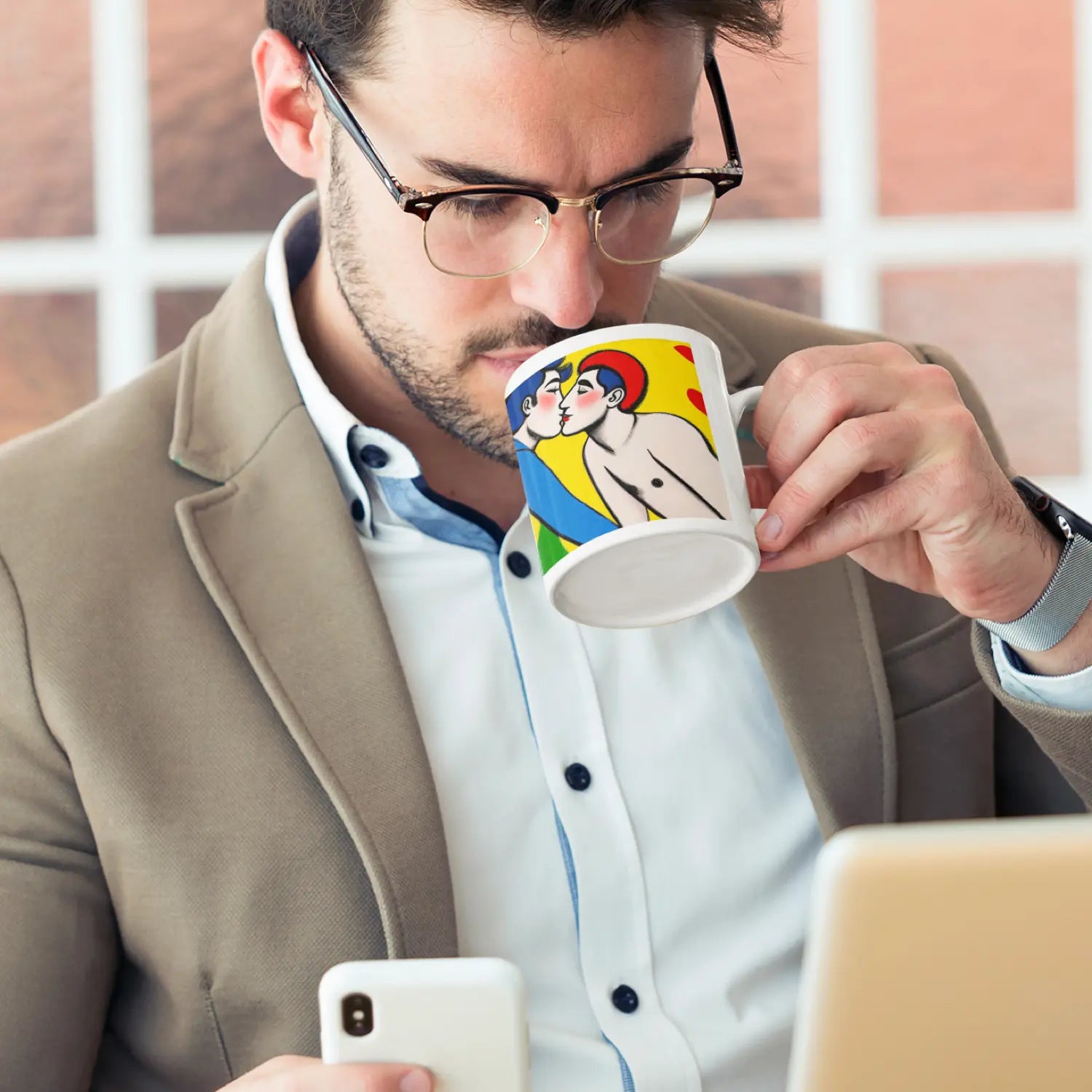 Art Déco Liebe - Gay Art Tasse | Kunstwerk Bilder KUNSTWERK BILDER