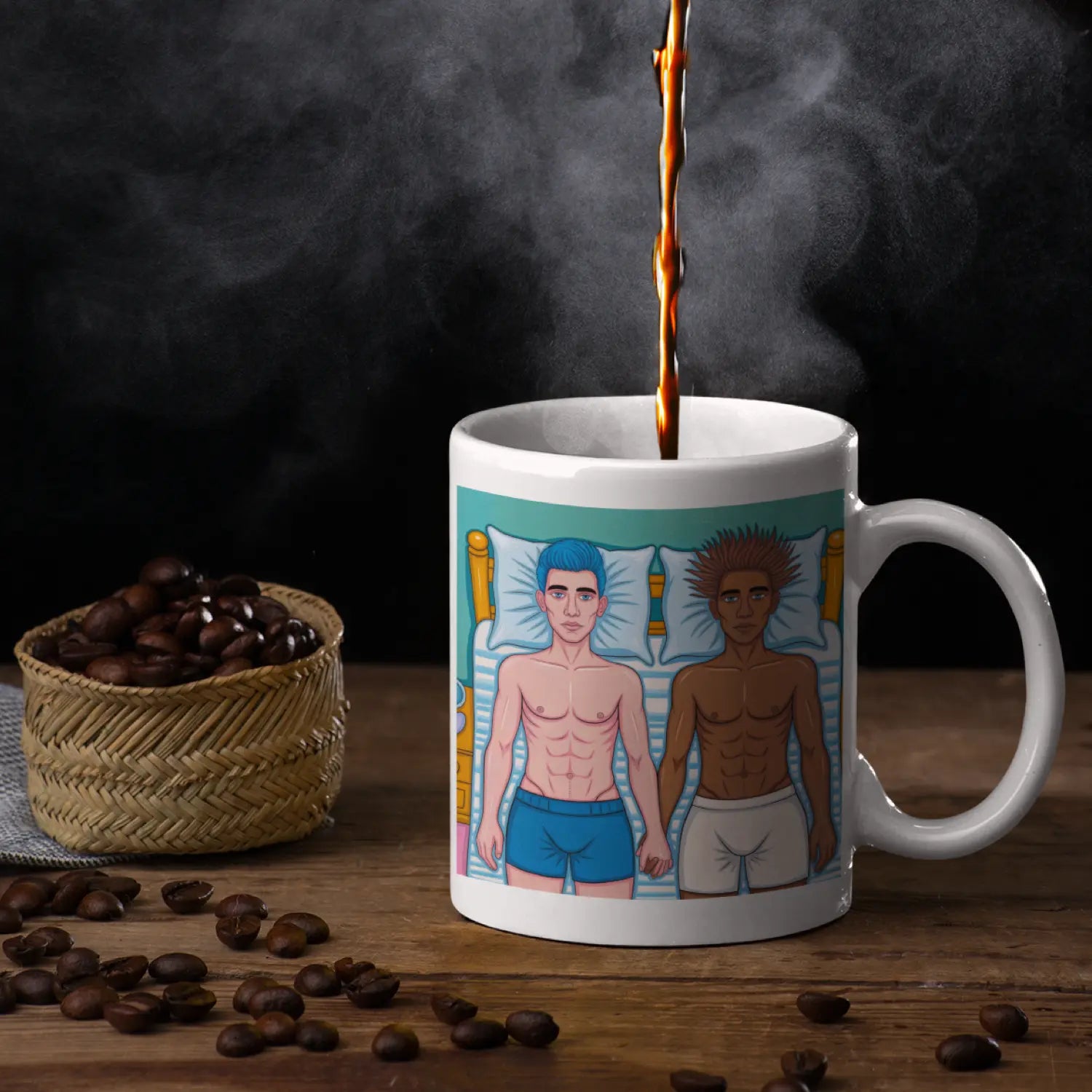 Zusammen - Gay Love Kunst-Tasse | Kunstwerk Bilder KUNSTWERK BILDER