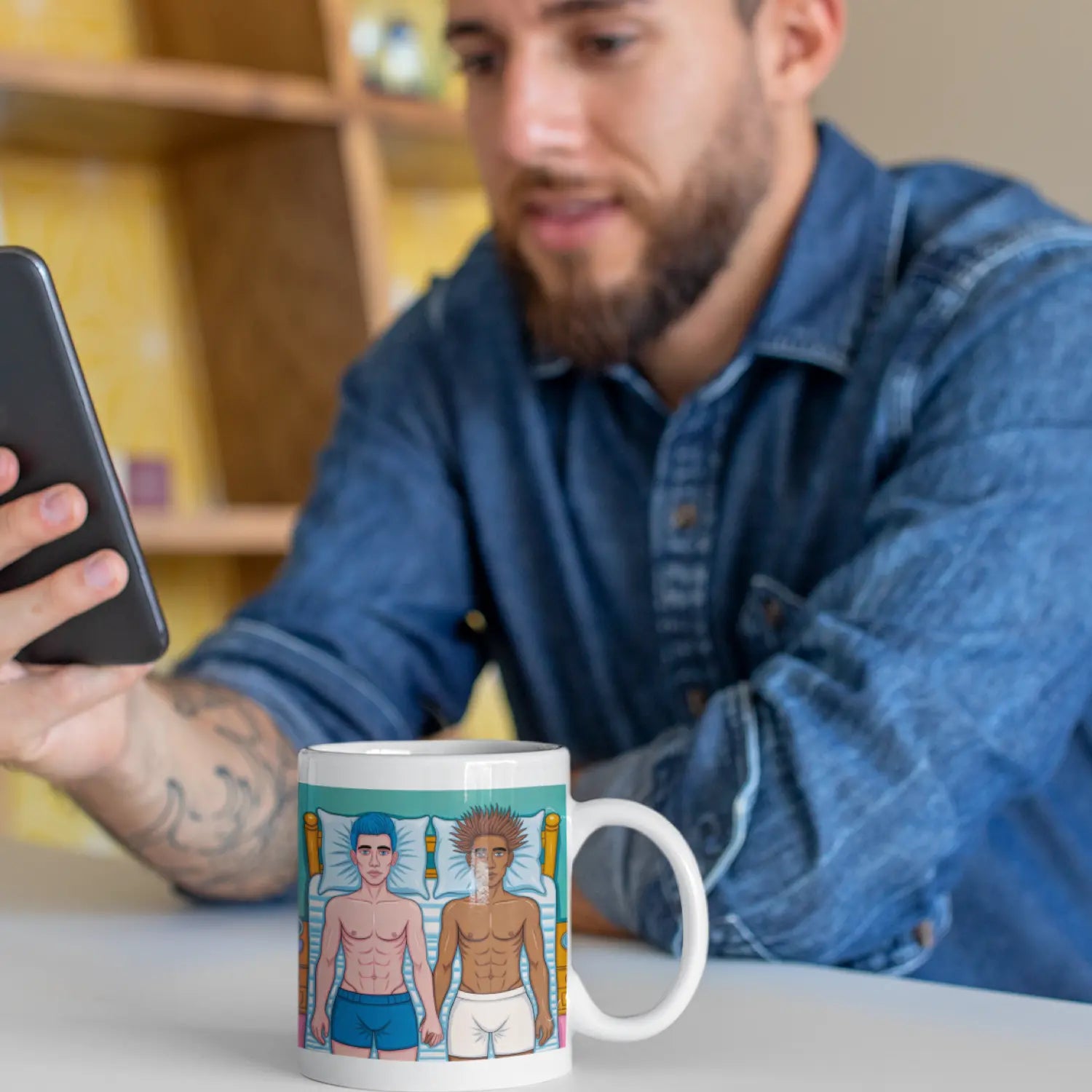 Zusammen - Gay Love Kunst-Tasse | Kunstwerk Bilder KUNSTWERK BILDER