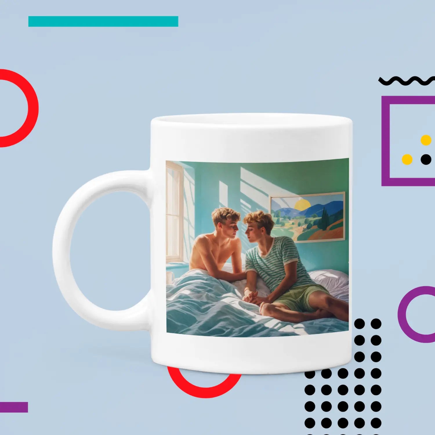 Morgenlicht - Gay Love Kunst-Tasse | Kunstwerk Bilder KUNSTWERK BILDER