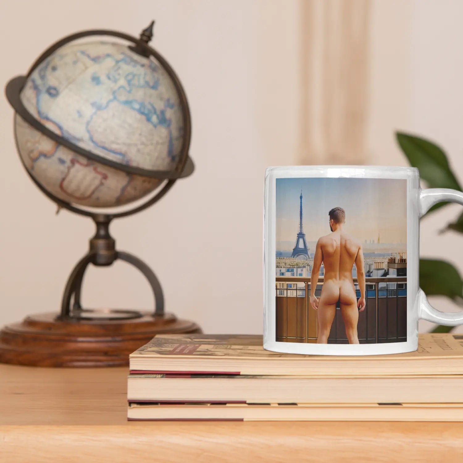 Nackt in Paris - Gay Art Kunst-Tasse | Kunstwerk Bilder KUNSTWERK BILDER