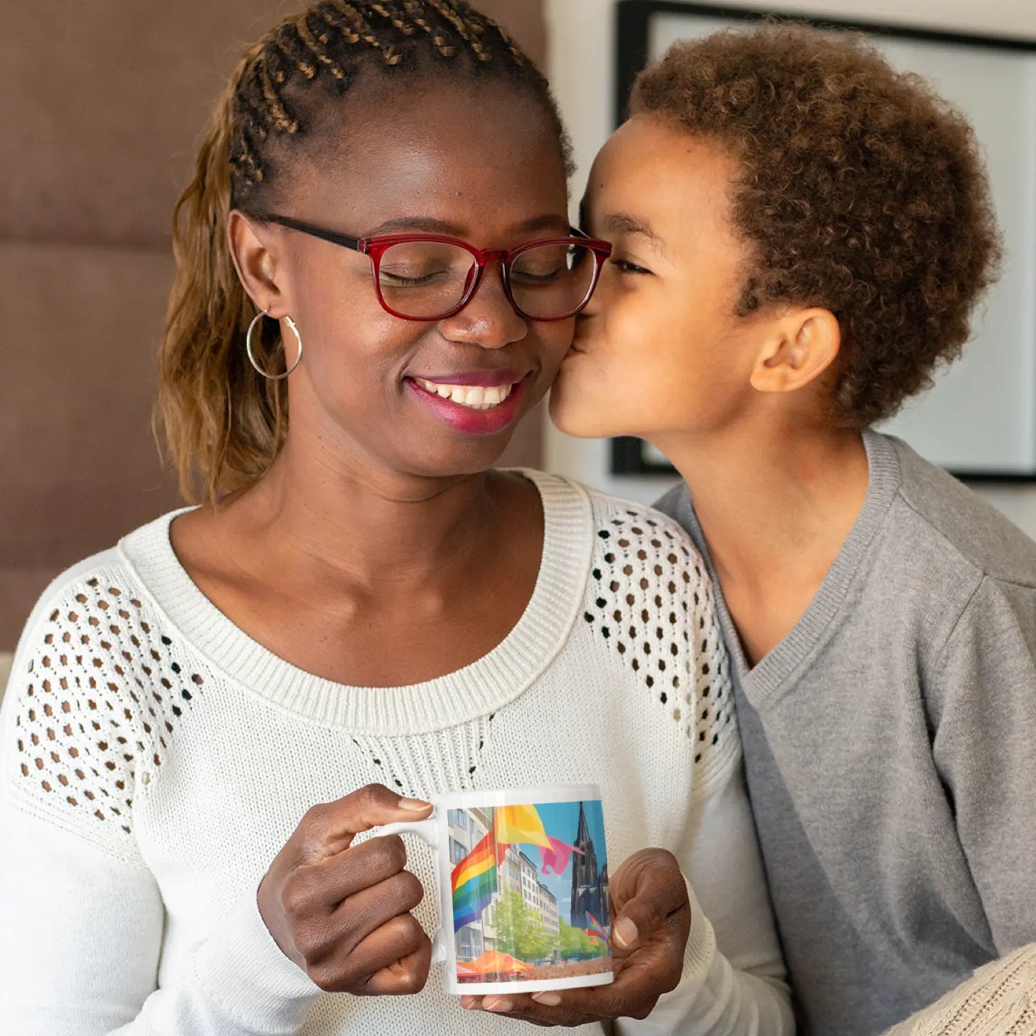 Köln Pride - Regenbogen Kunst-Tasse | Kunstwerk Bilder KUNSTWERK BILDER