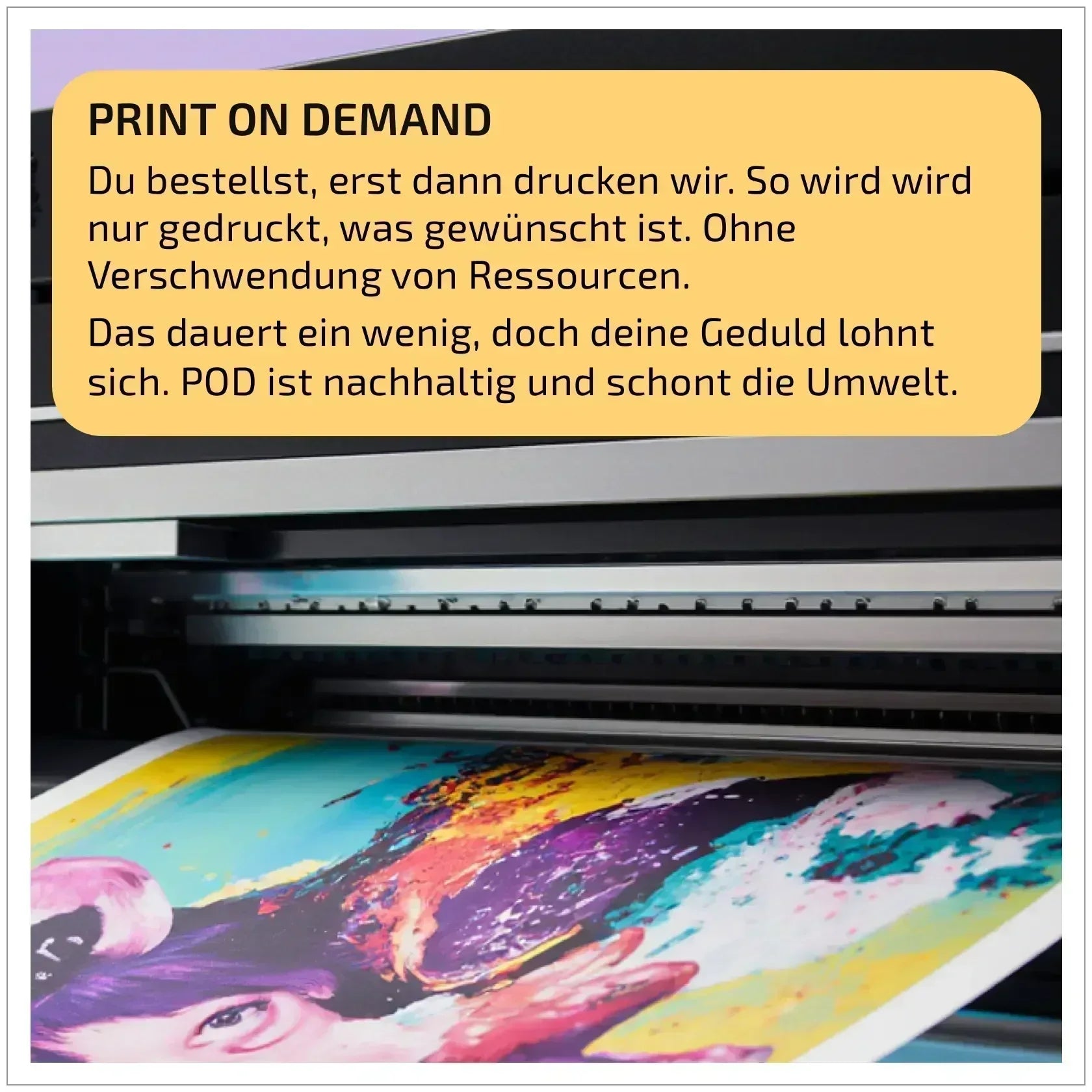Print on Demand ist besonderes nachhaltig