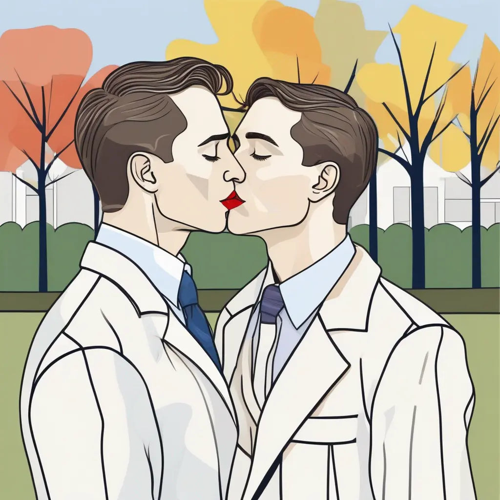 Die verschwiegene Liebe - Art Déco Herbst KUNSTWERK BILDER