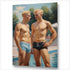 Zwei am Pool - Gay Art | Kunstwerk Bilder KUNSTWERK BILDER