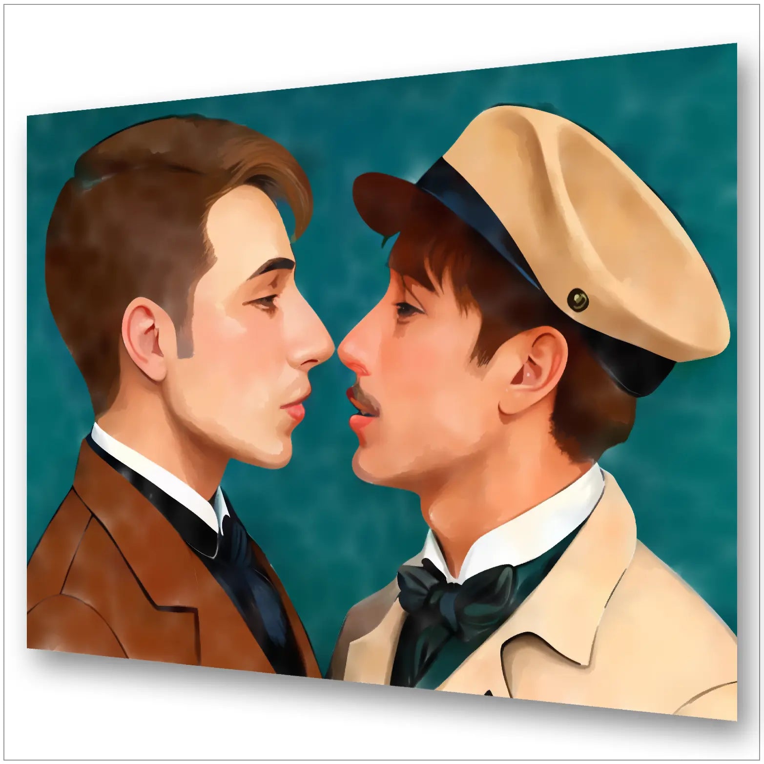 Art Déco trifft Gay Love - Romantischer Moment 1920er Jahre KUNSTWERK BILDER