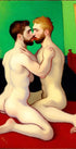 Henri Matisse trifft Gay Love - Inniger Kuss | Kunstwerk Bilder KUNSTWERK BILDER