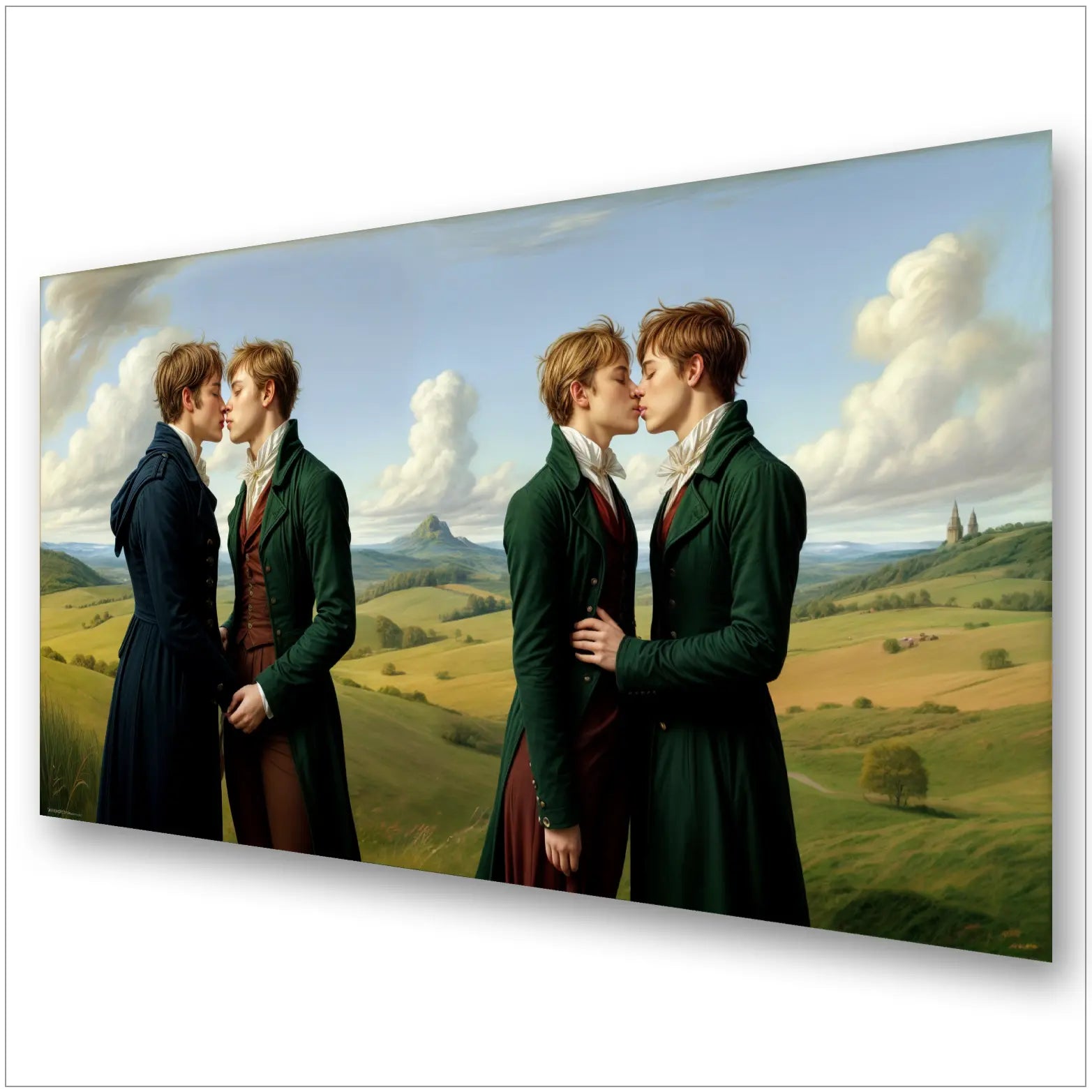 Caspar David Friedrich trifft Gay Love - Verbotene Küsse | Kunstwerk Bilder KUNSTWERK BILDER