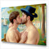 Der Kuss am Ufer - Impressionistische Gay Art im Renoir-Stil | Kunstwerk Bilder KUNSTWERK BILDER