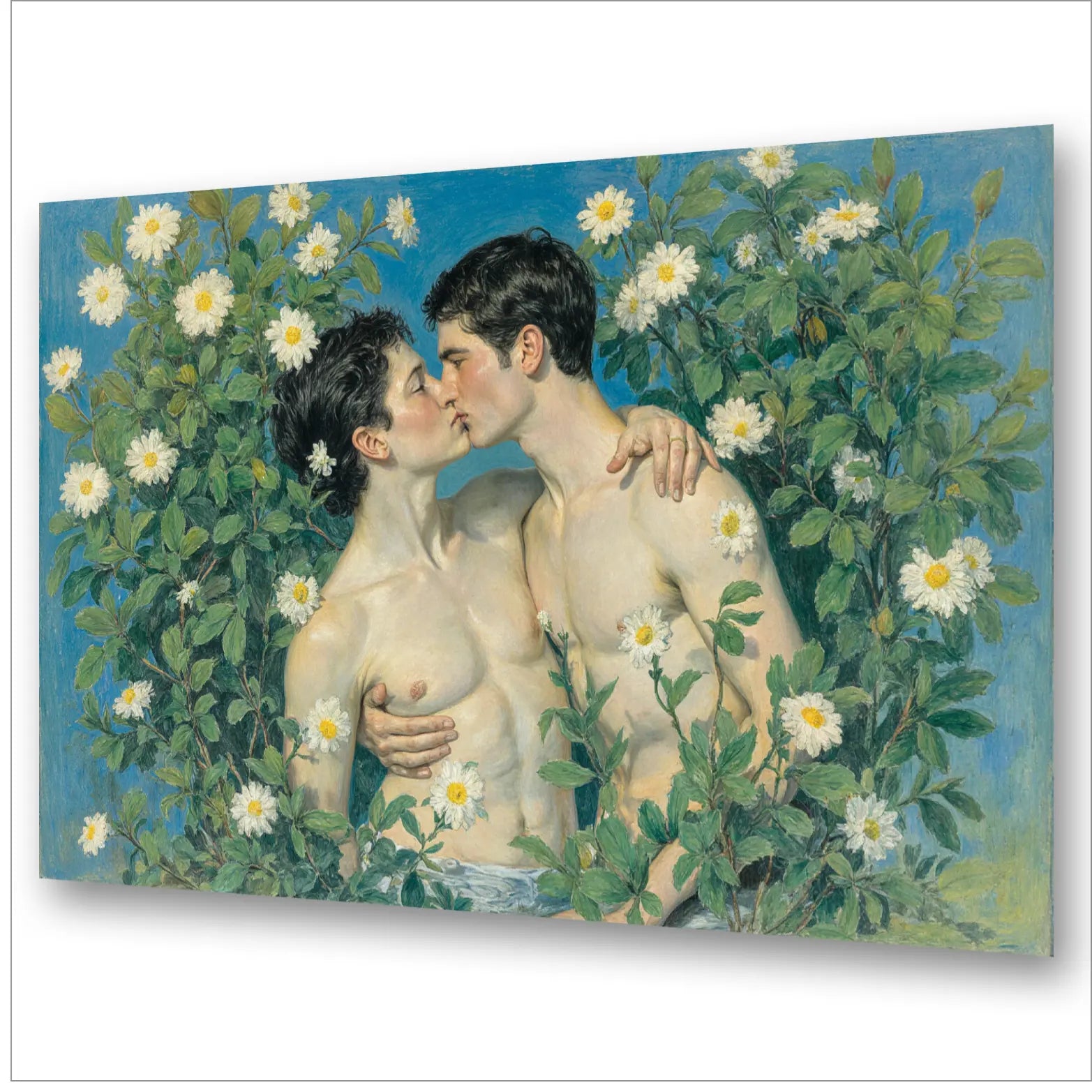 Margeriten Kuss - Gauguin-Inspiration | Kunstwerk Bilder KUNSTWERK BILDER