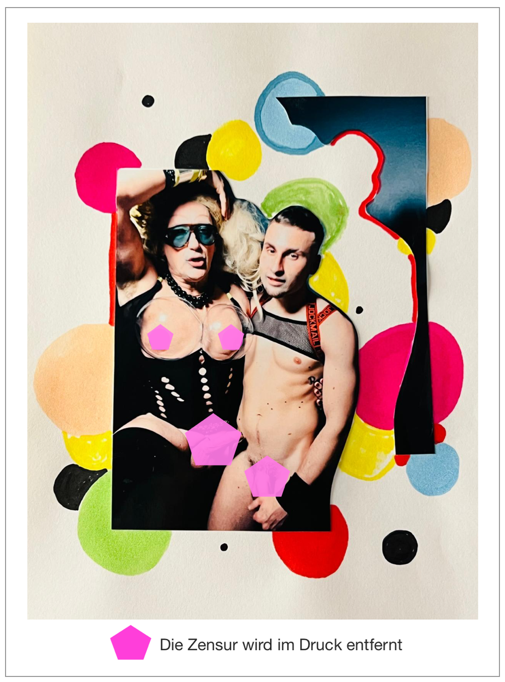 ANGELO 02 - Drag & Intimität Collage - Tim Lienhard Edition
